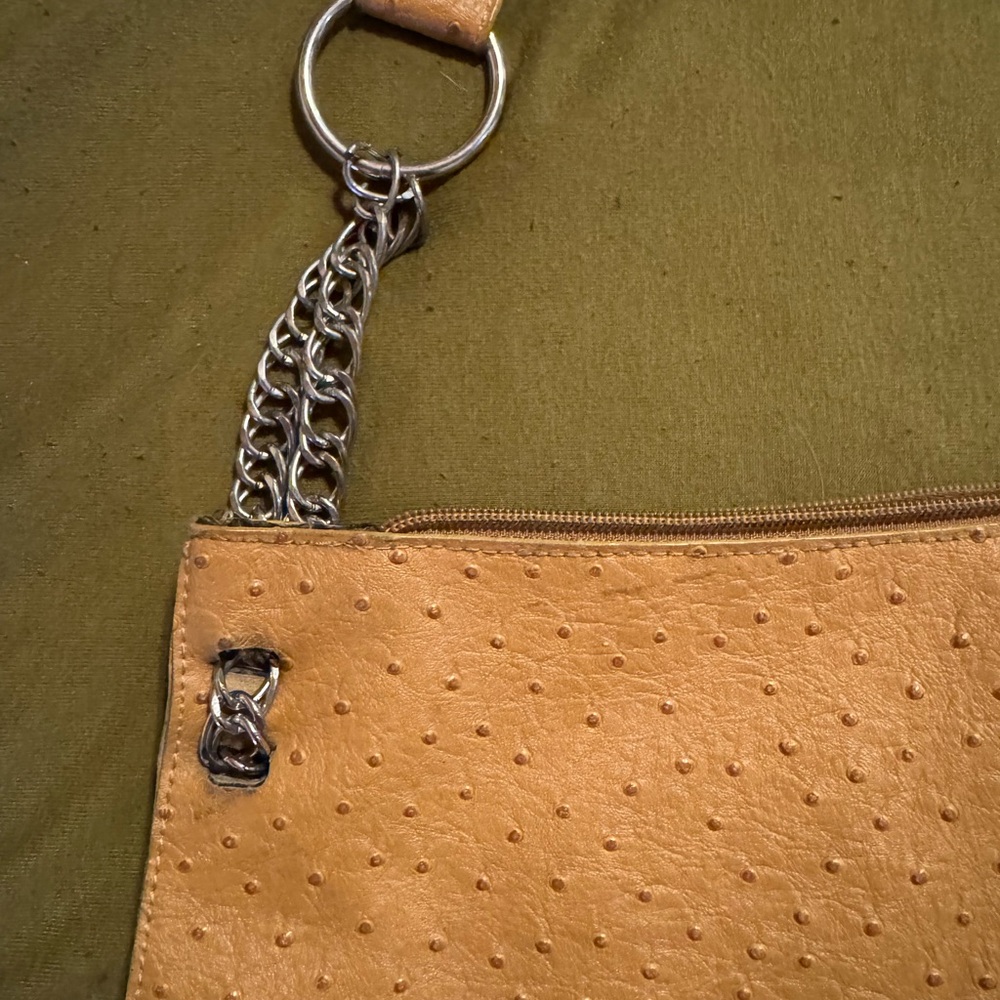 Faux Ostrich Purse